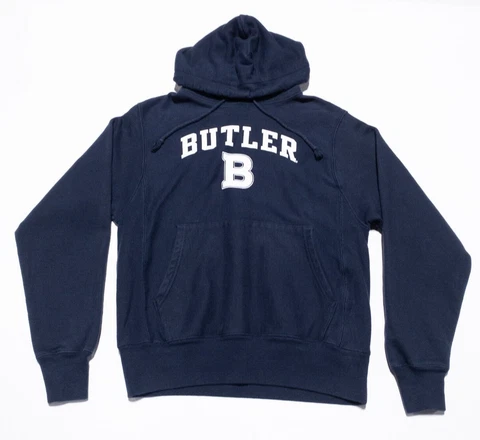 Butler Champion Reverse Weave Hoodie Men's Small Butler University Bulldogs Blue Cover