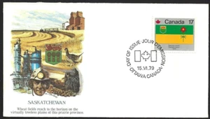 Canada # 828 "SASKATCHEWAN" Brand New 1979 Fleetwood Cover - Picture 1 of 2