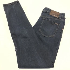 VOLCOM Teen Youth Low Rise Skinny Dark Denim Stretch Jeans Size 27 x 28 - Picture 1 of 12