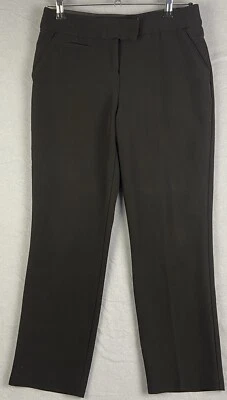 Investments Wmns Petite Dress Pants Black 27” Career Stretch Flat Front Modern - Image 1 of 4