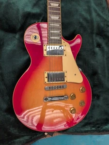 Electric Guitar Maison Les Paul Type Cherry Sunburst Color - Picture 1 of 24