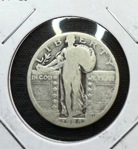 1926 Philadelphia Mint Standing Liberty 25¢ Quarter 90% Silver EB25106 - Picture 1 of 4