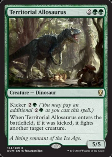 Territorial Allosaurus ~ Lightly Played Dominaria MTG Magic UltimateMTG Green Ca - Image 1 of 1
