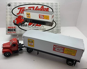1st Gear 1960 B-61 Mack Tractor & Trailer Cotter And Co. True Value No.608643 3 - Picture 1 of 11