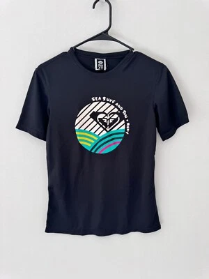 Рубашка Roxy для девочек размер 6 для плавания серфинга верхняя розовая для всего сердца защита от сыпи серфинга SPF - Изображение 1 из 4