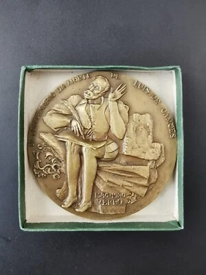 Medal Bronze IV Centenary Luís de Camões Death Portuguese - Image 1 of 2
