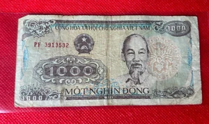 1988 VIETNAM 1000 DONG BANKNOTE - Picture 1 of 2