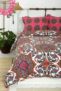 Urban Outfitters Bettbezug Grau Azo Medaillon Twin XL  - Bild 1 von 4