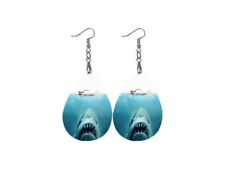 Jaws Movie Brand New Earrings Unique Gift Fan Girl Shark Attack Jewelry Fun