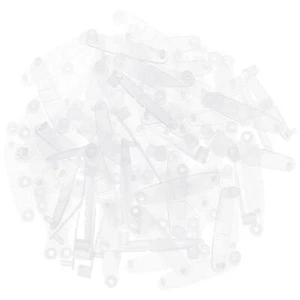 Transparent Plastic Keychain Clips 100Pcs Folding Clip Hand Account - Picture 1 of 11