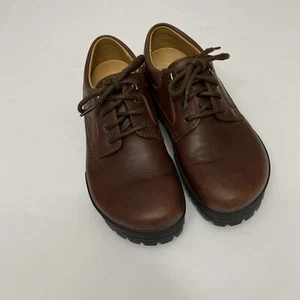 Birkenstock Shoes Mens EUR 39 US 7 Brown Leather Footprints Lace Oxford Germany - Picture 1 of 11