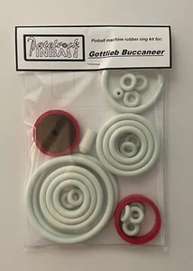 1976 Gottlieb Buccaneer Pinball Machine Rubber Ring Kit - Picture 1 of 3