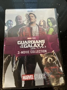 Guardians Of The Galaxy Vol 1, 2 & 3, Three Movie DVD Set Region 1 New Sealed - Picture 1 of 2