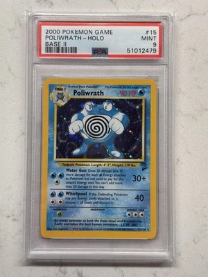 Poliwrath 015/130 Base Set 2 Holo PSA 9 MINT English - Image 1 of 2
