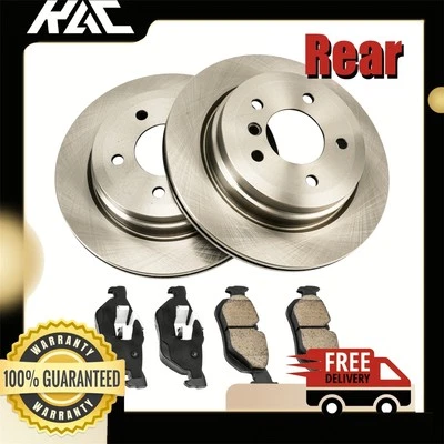 34317 D1267 Rear Brake Rotor Pads Kit Fit for BMW 328i 328i xDrive 328xi X1 - Image 1 of 4