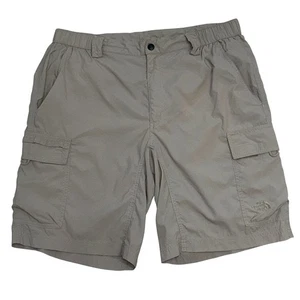 The North Face Men’s Casual Shorts Outdoor gear Cargo Shorts Beige Size 34-36 LG - Picture 1 of 8