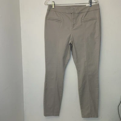 New LOFT Beige Khaki Skinny Ankle Pants Women's Sz 10 Petite Office Night out - Image 1 of 4