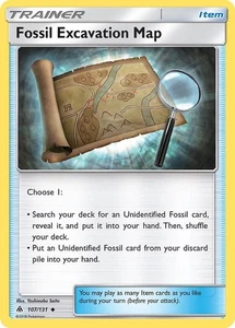Fossil Excavation Map 107/131 SM - Forbidden Light Pokemon Card NM - Picture 1 of 1