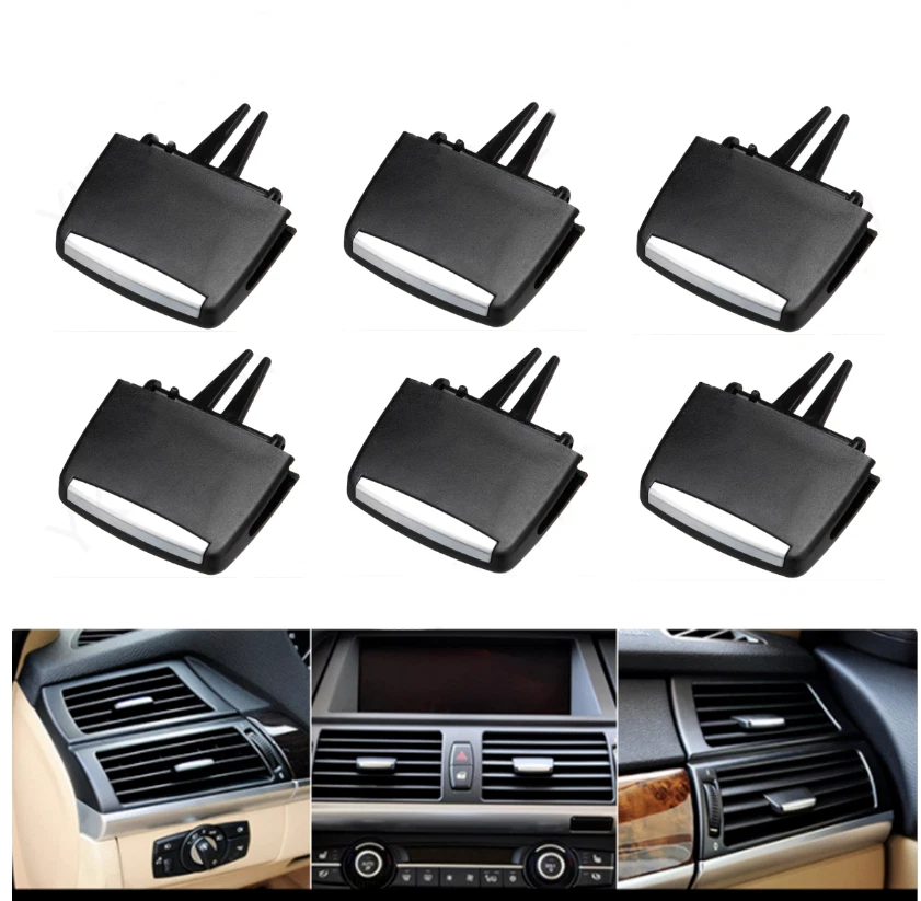6X Front AC Air Vent Outlet Tab Clip Repair For BMW X5 E70 06-13 X6 E71 08-14 Foto 1 de 4