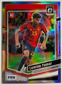 2023-24 Donruss FIFA Lamine Yamal #54 Optic-Holo Silver Prizm Rookie RC Mint - Picture 1 of 2