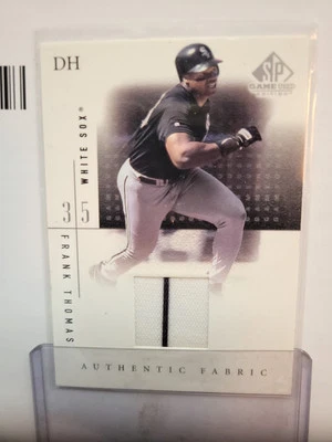 2001 SP Game Used Edition - Authentic Fabric #FTH Frank Thomas (MEM) - Image 1 of 4