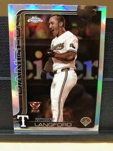 2025 Topps Chrome Baseball #68 Sepia Refractor/Wyatt Langford/Rookie Cup SP/Mint - Picture 1 of 12