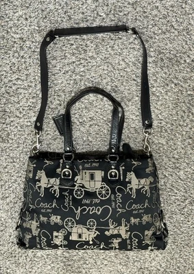 Vintage Coach Ashley Horse & Carriage Anniversary satchel - Image 1 of 4
