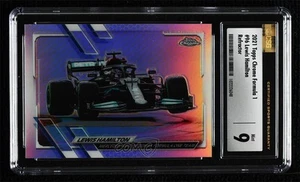 2021 Topps Chrome Formula 1 F1 Cars Refractor Lewis Hamilton #96 CGC 9 Mint - Picture 1 of 3