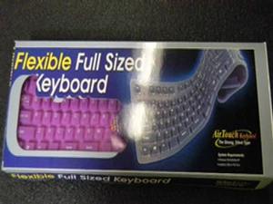 AIRTOUCH KEYBOARD FLEXIBLE KYBD USB/PS2 CONNECTOR DIFFERENT COLORS lot of 3  - Picture 1 of 8