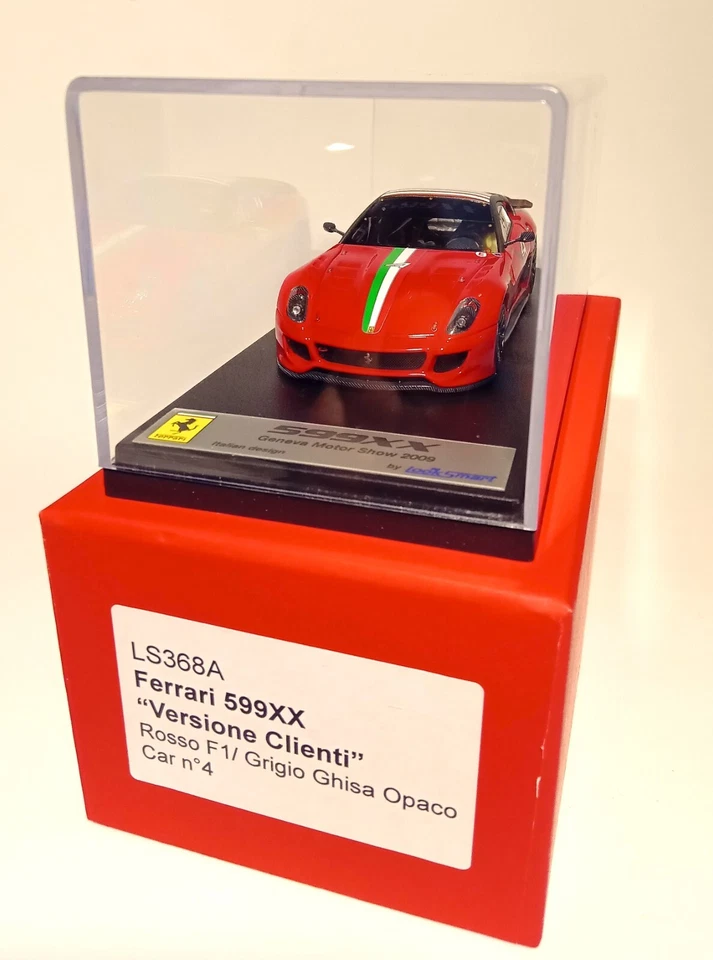 FERRARI 599XX - "Versione Clienti" - Rosso F1 - Grigio ghisa opaco - LS 1:43 - Immagine 1 di 4