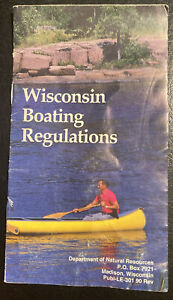 Vintage 1990 Rev Wisconsin Conservation Boating License Regulation Booklet