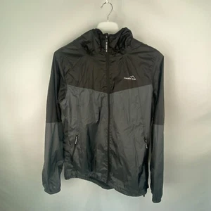 Freedom Trail Waterproof Jacket Size L Black &Grey Fully Taped Seams with Hood - Picture 1 of 6