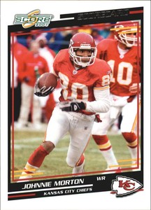 2004 Score Scorecard Kansas City Chiefs Football Card #154 Johnnie Morton /625