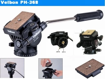 Velbon PH-368 Fluid Video Pan Tilt Head with Registered Mail Shipping - Image 1 of 4