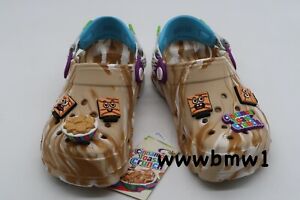 Crocs x Cinnamon Toast Crunch Clog Shoes Chai / White Size J5 Women 7 New in Box