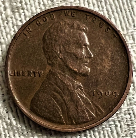 1909-P WHEAT CENT XF / ABOUT UNCIRCULATED PENNY, HIGH GRADE COIN, SEE PHOTOS #1 Cover