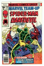 Marvel Team-Up #56 1977 NM- 1st Series Daredevil  Marvel Comic Spider-man