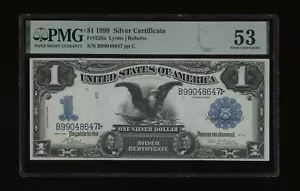 DBR 1899 $1 Black Eagle Fr. 226a PMG 53 Serial B99048647 - Picture 1 of 2