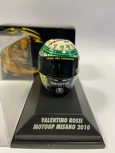 AGV Helmet 2010 MotoGP Misano V.Rossi 398100056 scala 1/8 Minichamps - Foto 1 di 5
