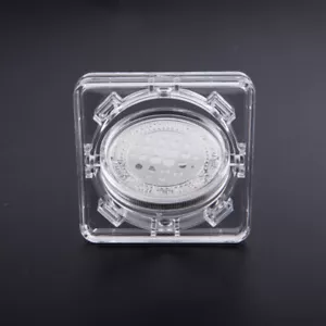 4cm Acrylic Coin Display Case Transparent Box Commemorative Medal Protection ``w - Picture 1 of 14