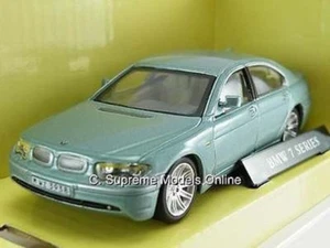BMW 7 SERIES SALOON CAR 1/43RD MODEL BLUE PACKAGED VERSION GERMANY R0154X ~#~ - Picture 1 of 5