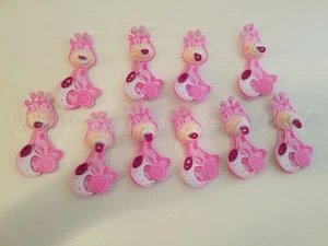 10 Baby Shower Rosa Schiuma Baby Giraffe Decorazioni Festa È Una Bambina Bomboniere Premio - Foto 1 di 5