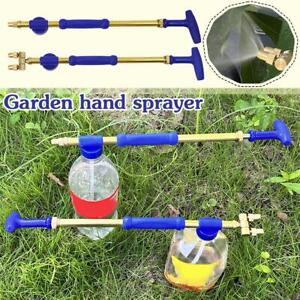 Garden Manual Sprayer, Double Head Handheld Push Pull Copper Pump Sprayer HOT