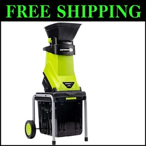 Earthwise 15-Amp Electric Chipper with 1.2 Bushel Collection Bin for Yard Waste - Picture 1 of 11