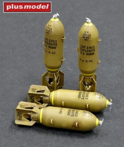 Plus Model 1/48 US Bombs 250lb (4pcs) - Foto 1 di 1