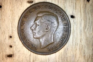 Great Britain 1938 1 Penny KM845 Bronze **XF** #FU - Picture 1 of 2