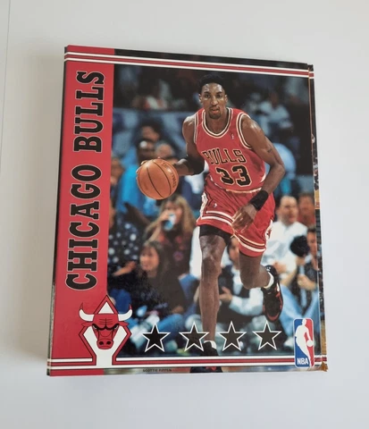 Vintage Chicago Bulls NBA Ring Binder 1995/1996 Cover