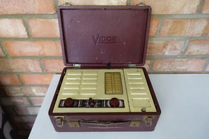 Vintage 1950's Vidor 396A Portable Valve Radio - CN396A - Working on Mains - Picture 1 of 24