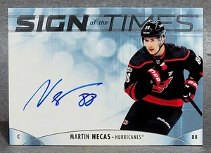 2023-24 SP Authentic Sign of the Times #SOTT-MN Martin Necas - Picture 1 of 2