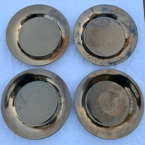 Joseph Abboud Environments Bronze SOUTH BEACH Dinner Plates (11-1/2") Set of 4 - Picture 1 of 16